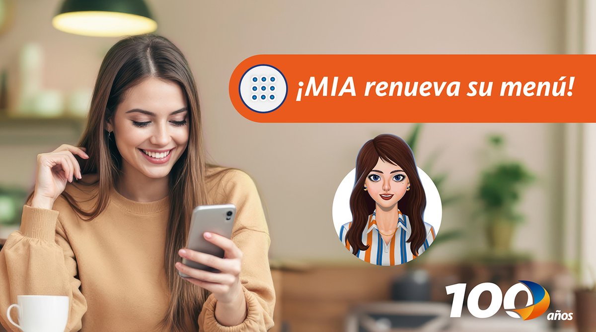 Ahora 𝗠𝗜𝗔, tu asistente virtual, tiene un nuevo menú más 𝗽𝗿𝗮́𝗰𝘁𝗶𝗰𝗼 e 𝗶𝗻𝘁𝘂𝗶𝘁𝗶𝘃𝗼 para que puedas encontrar la información y realizar tus consultas de manera mucho más sencilla.

📲¡Explora sus mejoras y vive una experiencia digital optimizada!