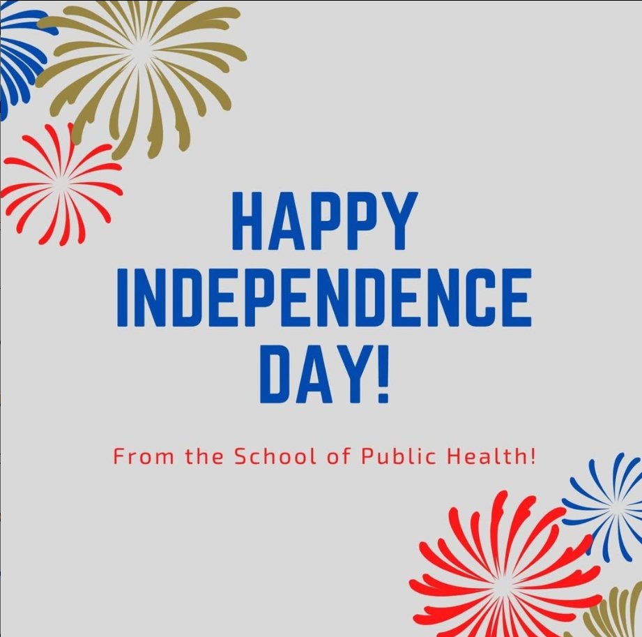 TAMU_SPH's tweet image. Happy Fourth of July from The School of Public Health! 👍
#12ForHealth #IndependenceDay