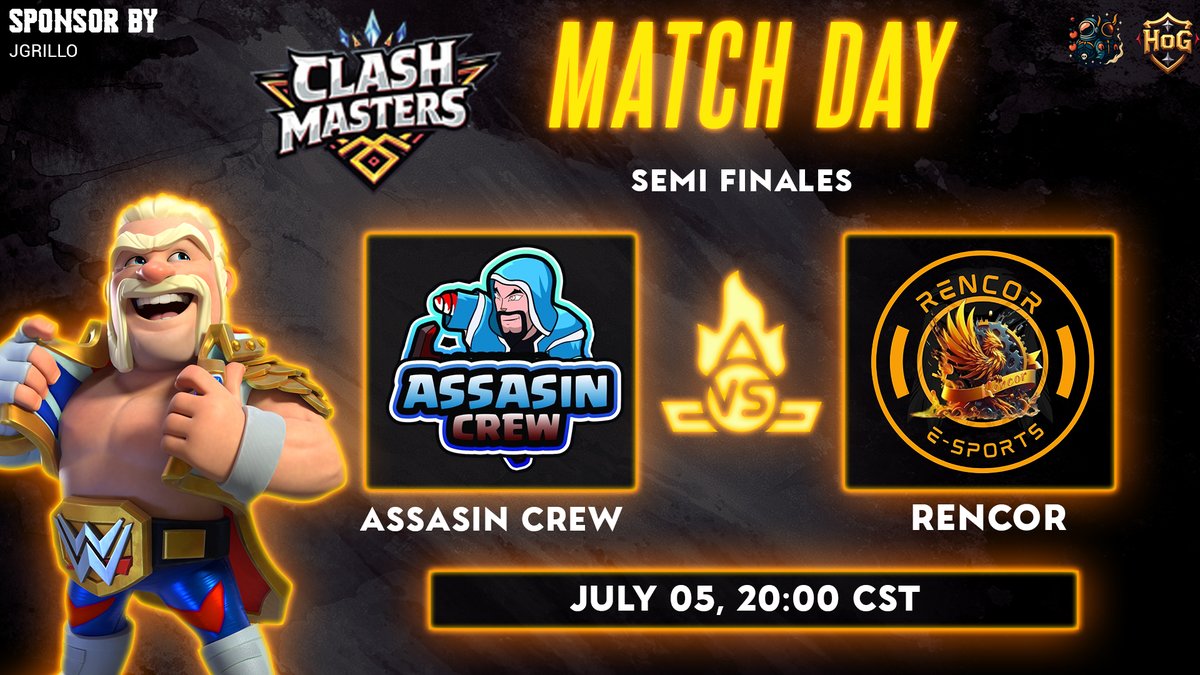 Dark Soldiers Community (@dark_soldiersc) on Twitter photo GRAN SEMI FINAL 🏆
TORNEO CREATIVO | CLASH MASTER 🔥
ASSASIN CREW 🆚 RENCOR
<a href="/Paulett32955718/">ASSASIN CREW</a> | <a href="/Guerrera_RnCR/">Guerrera 🔥⚔️ReNCoR-family ⭐️</a> | #ClashEsports GRAN SEMI FINAL 🏆
TORNEO CREATIVO | CLASH MASTER 🔥
ASSASIN CREW 🆚 RENCOR
<a href="/Paulett32955718/">ASSASIN CREW</a> | <a href="/Guerrera_RnCR/">Guerrera 🔥⚔️ReNCoR-family ⭐️</a> | #ClashEsports