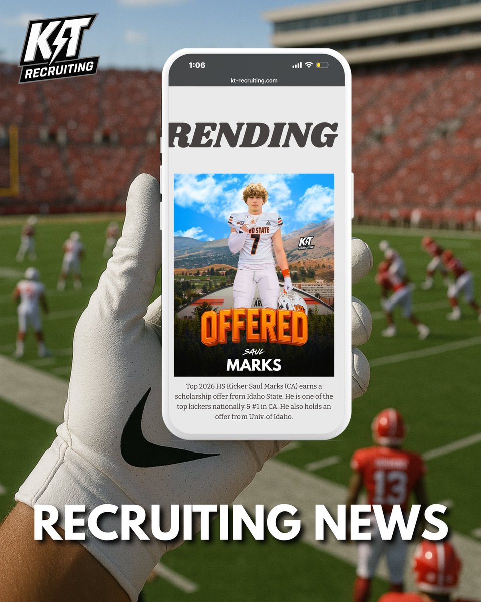 kt_recruiting's tweet image. Your #1 Source of HSFB / JC Specialist Recruiting News 🔥
kt-recruiting.com
Website is now LIVE 🔥