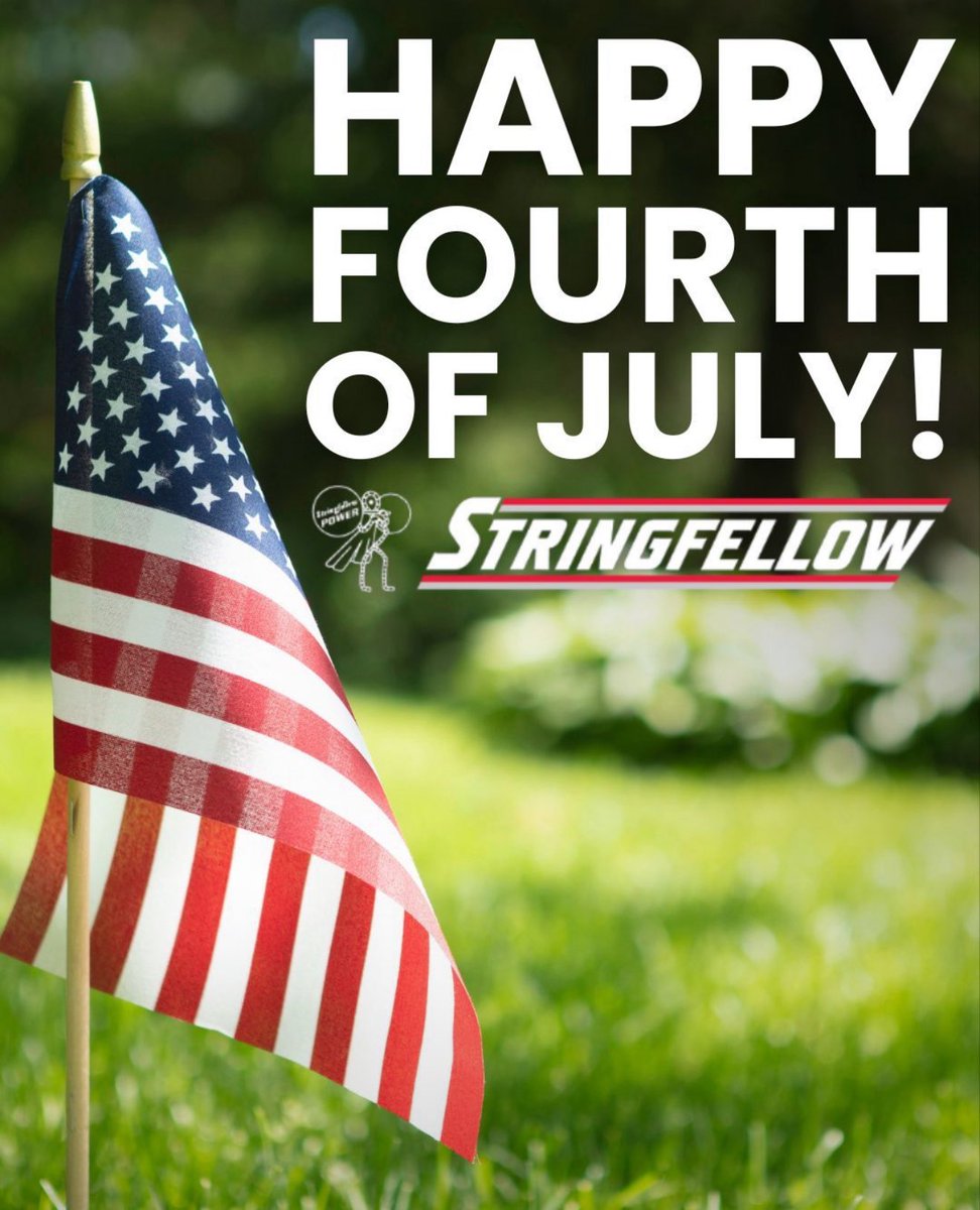 StringfellowInc's tweet image. Happy Fourth of July! 🎆🇺🇸
Here’s to the land of the free and the home of the brave. At Stringfellow, we’re proud to support the workers and municipalities who keep America running strong every day. Wishing you and your crews a safe and Happy Independence Day