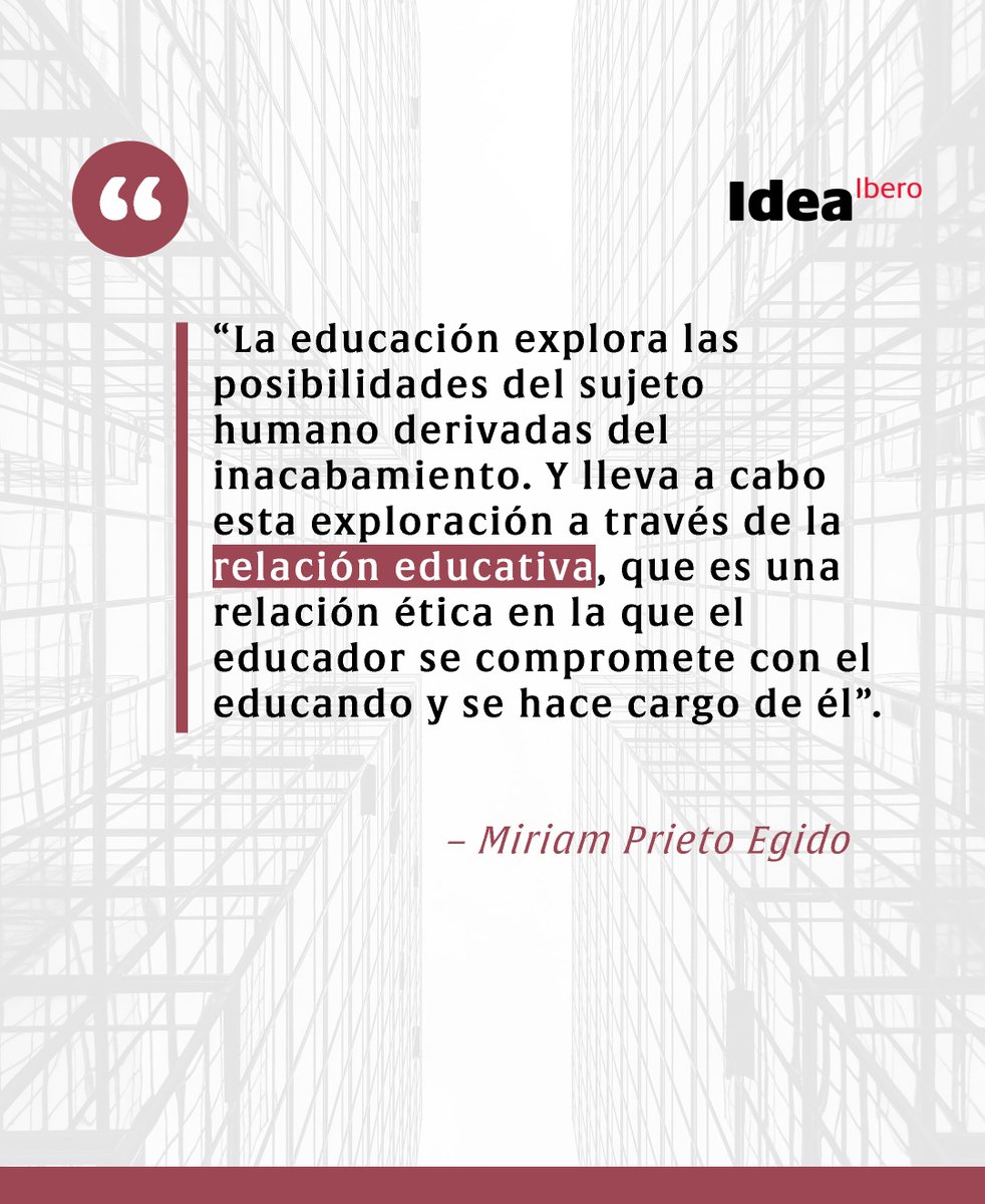 Educar es apostar por lo inacabado, por lo que aún puede ser.
Es abrir caminos a las posibilidades humanas desde una relación profundamente ética.
Texto e imagen: <a href="/IDEAIBERO/">IDEA IBERO</a>
#EducarEsAcompañar #FormaciónHumana #CompromisoEducativo