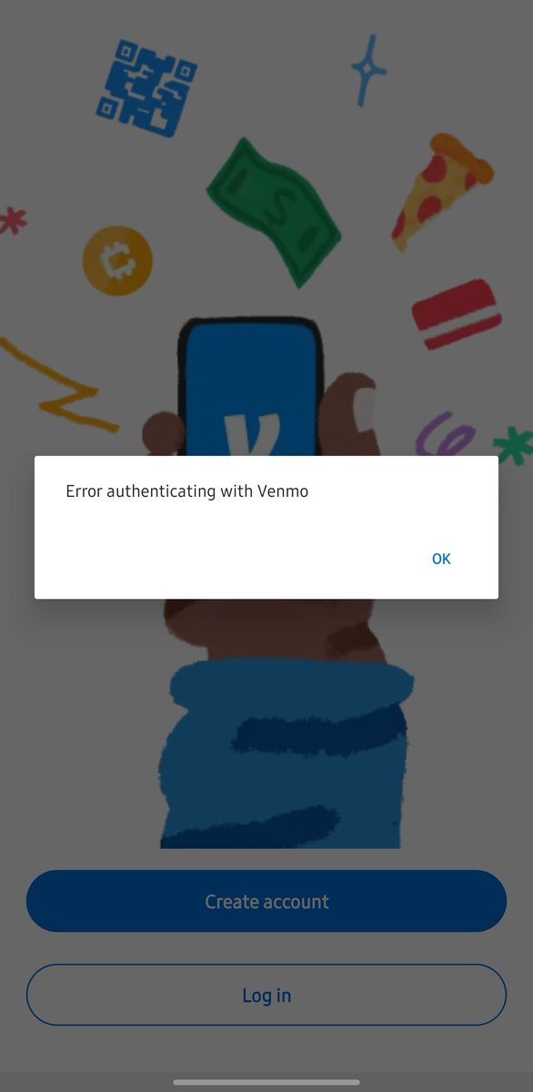 RicksVlogs's tweet photo. @Venmo  why cant I log in to my account? It keeps saying this.   Please help https://t.co/cQDUxxOVOo