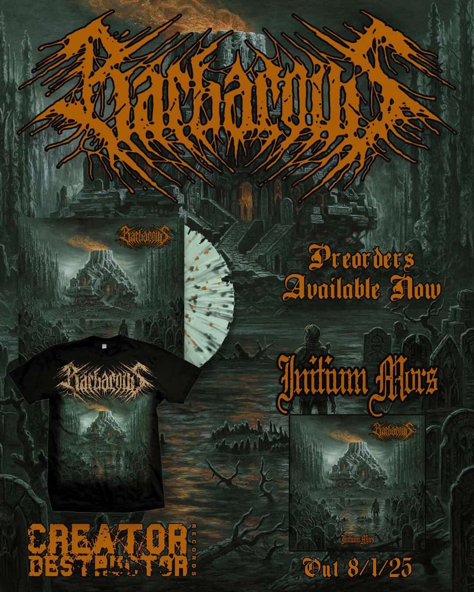 barbarousDM's tweet image. Pre-Orders for Initium Mors are out now via @CD_Records 

creatordestructor.com

Our new single “By Lead or Steel” is out via Spotify and Apple Music. New music video is on YouTube!

open.spotify.com/album/4x13duVv…

youtu.be/35ZF0cV4A4g?si…

#barbarous #creatordestructorrecords #osdm