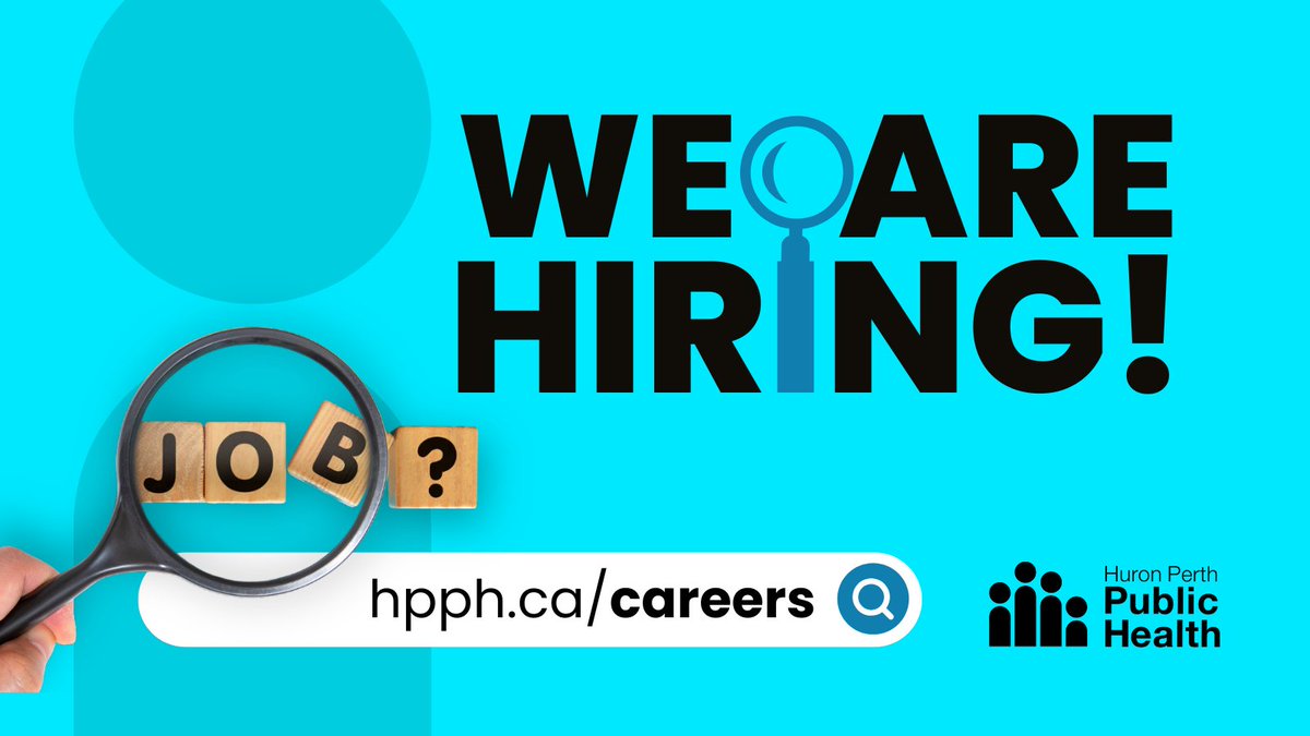 We have an opening for a temporary full-time Public Health Inspector starting August 1, 2025 ending August 28, 2026. The position will be based from our Clinton office. Posting closes Thursday, July 10, 2025. Full posting hpph.ca/careers.