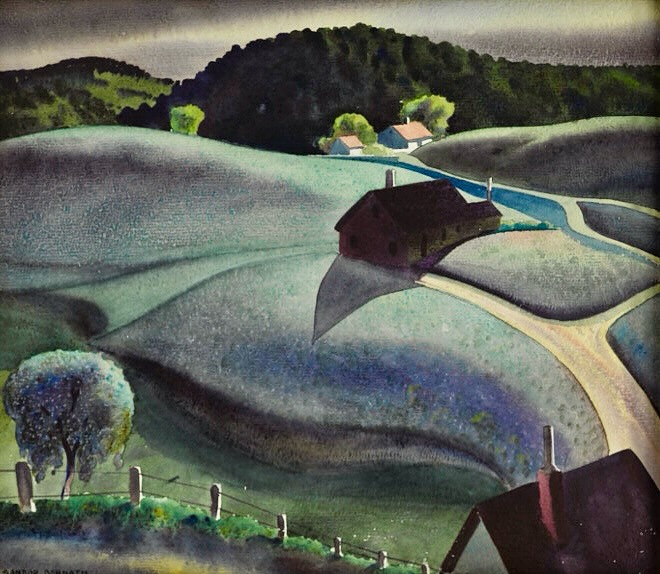 Sandor Bernath, Rolling Hills, c.1950.