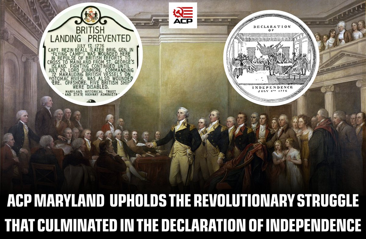 ACP__Maryland's tweet image. Today marks the 249th anniversary of the Declaration of Independence.
We honor our past while also recognizing that the revolution is incomplete.
ACP MD also celebrates Maryland’s role—hosting the Continental Congress for two months and defeating a British invasion.