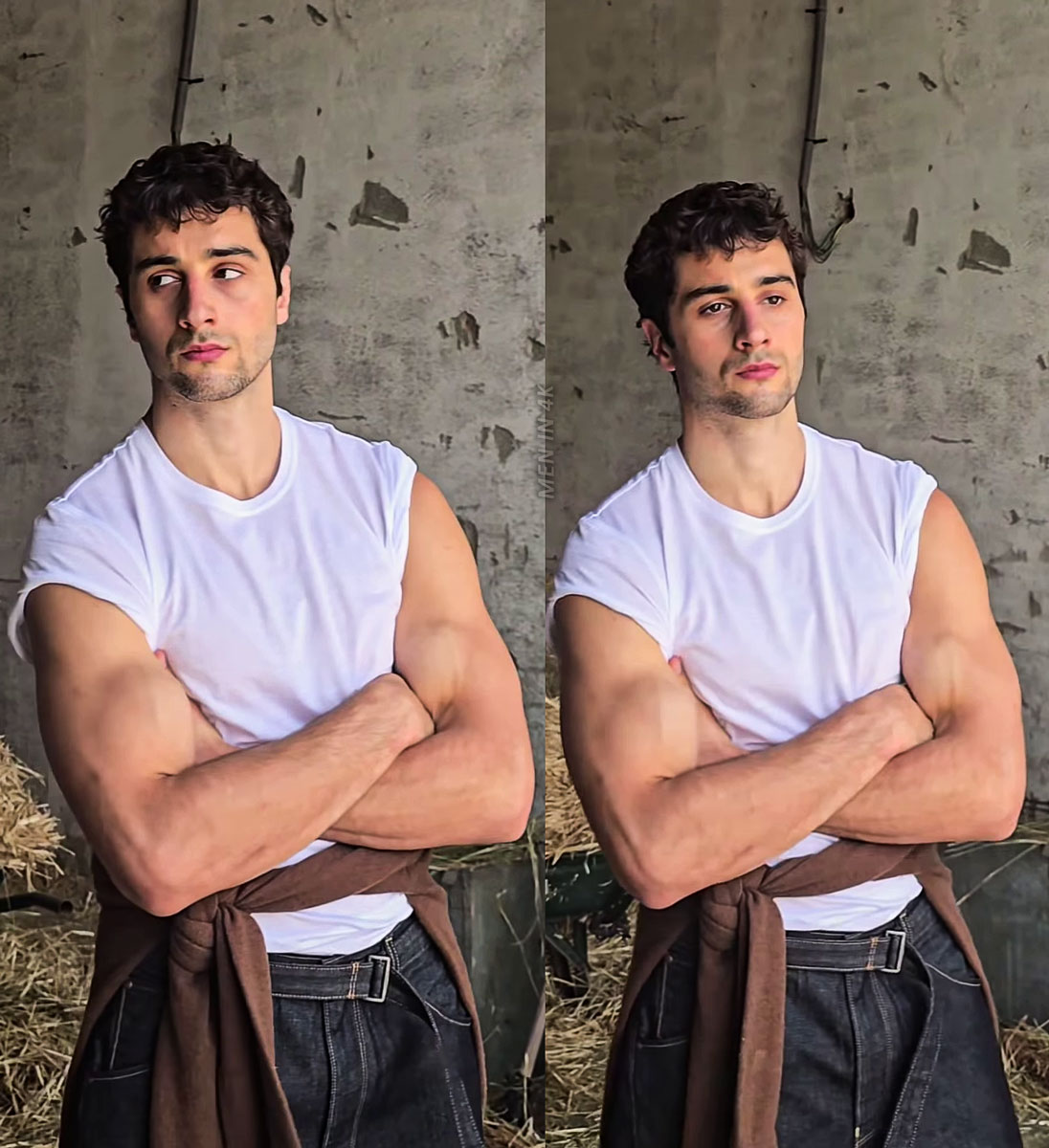 Olympo star Agustín Della Corte behind the scenes for Folie Magazine

THE ARMS?!??