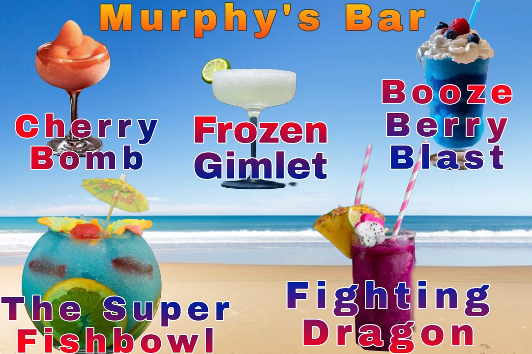 Hawwo furienz, neybours an palz ai no met yet! Here beez mew ver cool Bar Menu fur dis mos pleasent ebenin! #ECCFishFry