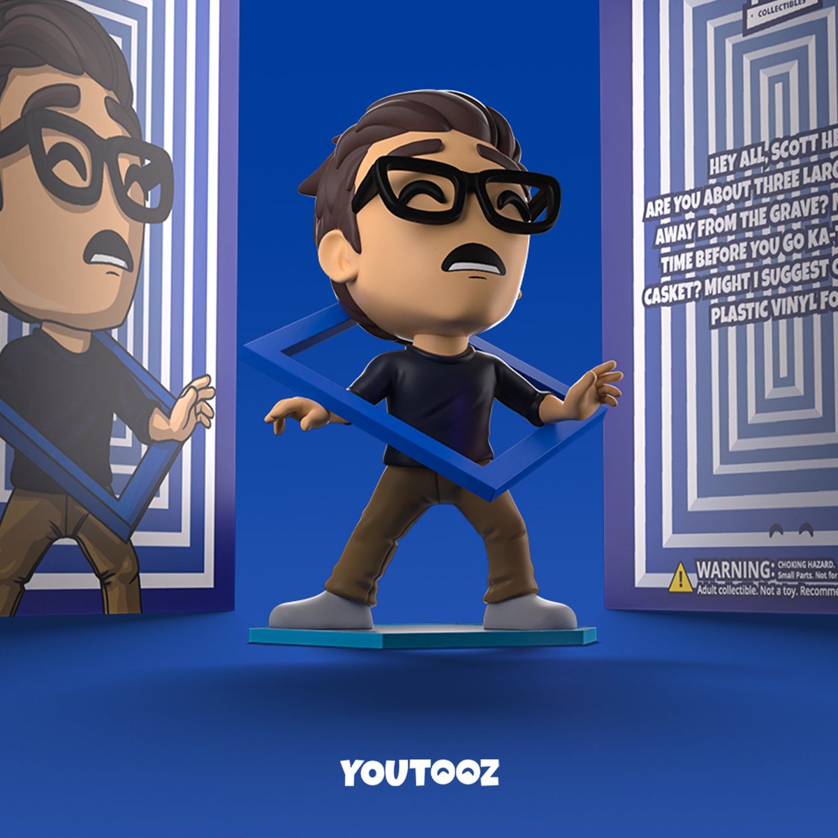 ScottTheWoz's tweet image. Sure..why the hell not?
Two new @youtooz products are launching for pre-order on July 11th! Scott The Woz from "Borderline Forever" and Monitor Buddiez of Scott and his therapist, Jerry Attricks!
If you buy, please don't do anything weird to them.
Please.
