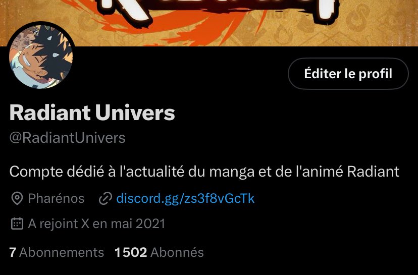 RadiantUnivers's tweet image. On vient de passer les 1500 follows. Merci pour votre soutien la team 🤝🏼