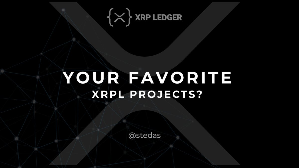 What are your 3 favorite projects on the $XRP ledger?

Tag them below 👇