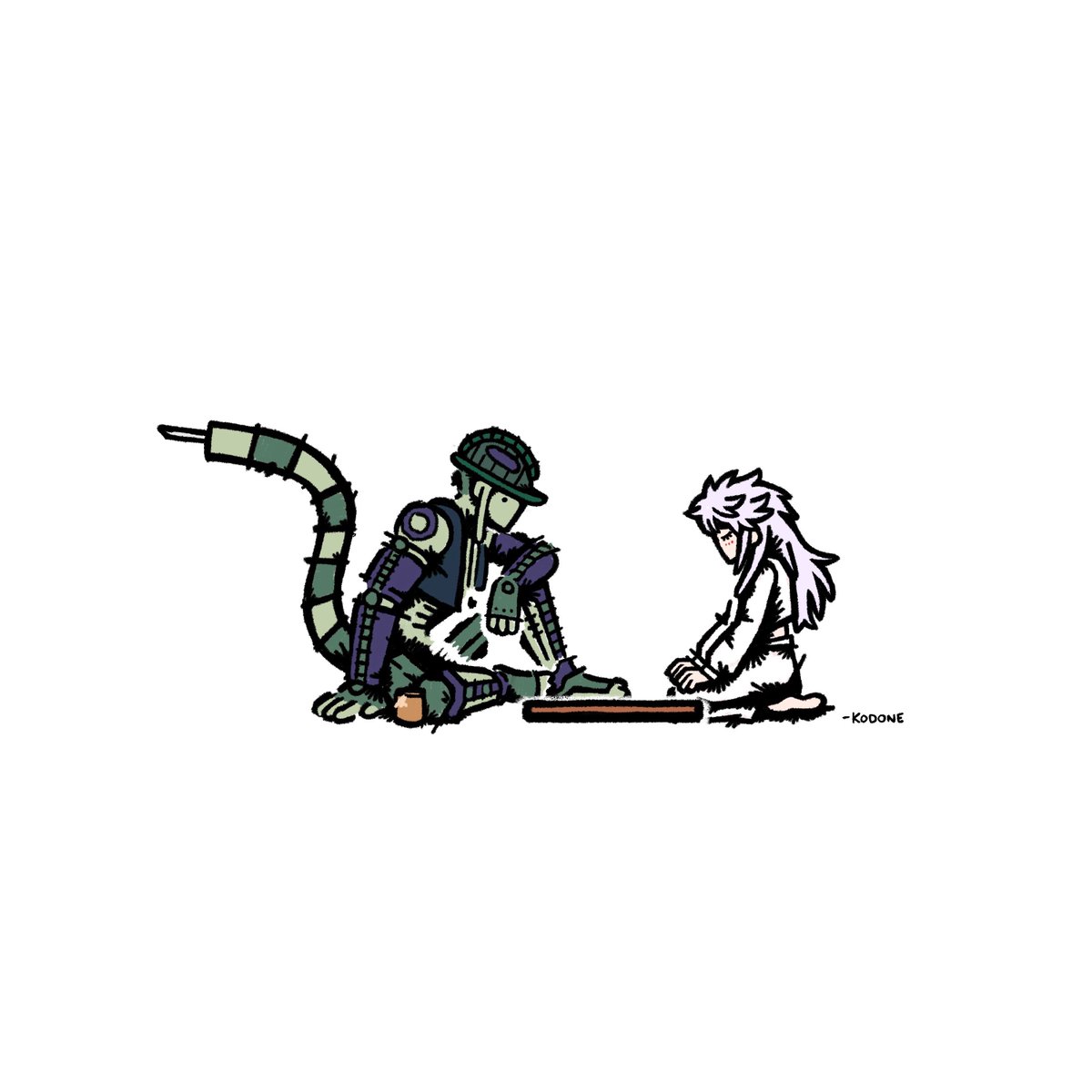 kodone's tweet photo. meruem komugi #HxH https://t.co/zu8qfre8d9