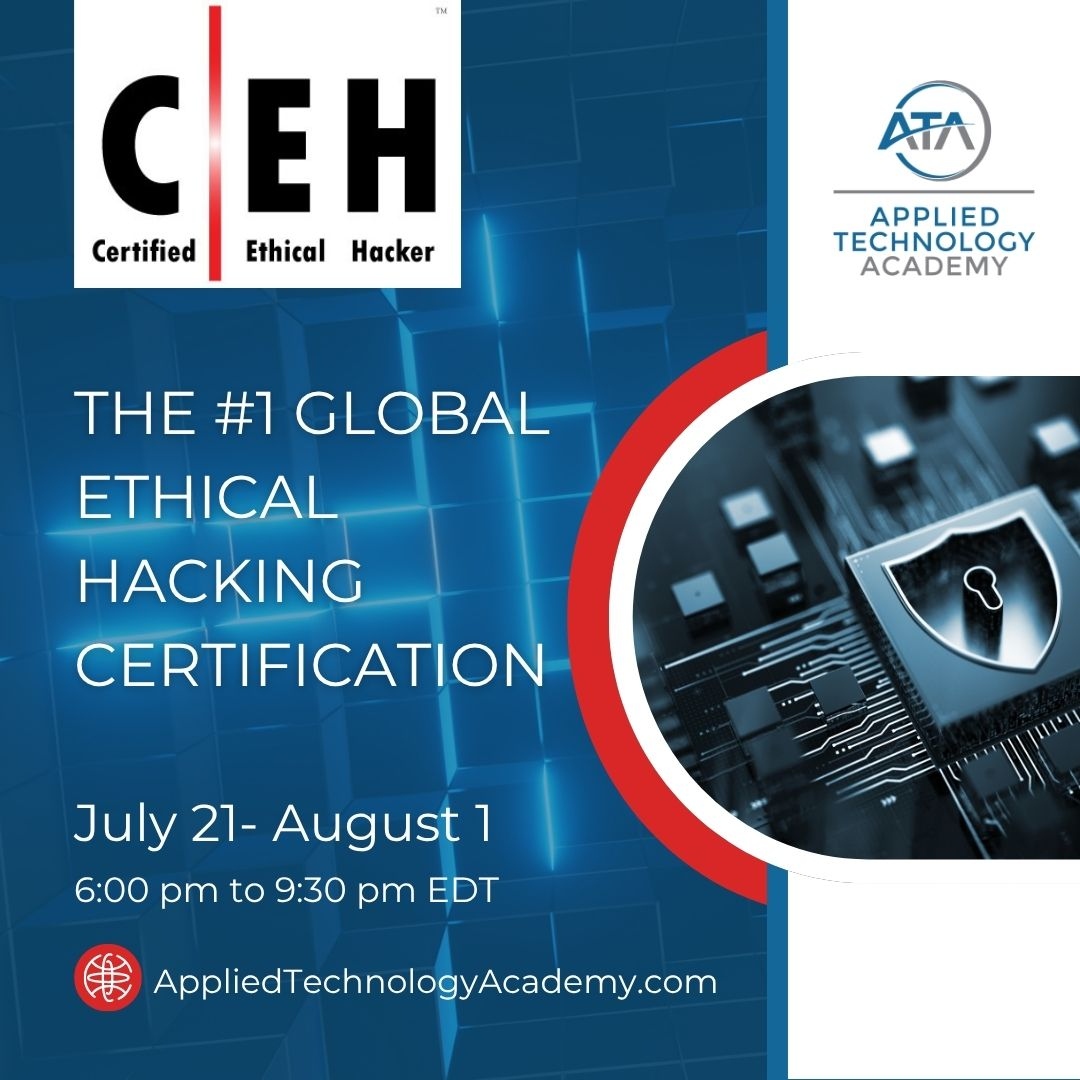 Ready to excel in cybersecurity? Our June @EC-Council Certified Ethical Hacker and Certified Network Defender courses provide the in-demand skills to boost your cybersecurity  career. 

Whether you want to think like an attacker or build robust defenses, we've got you covered.