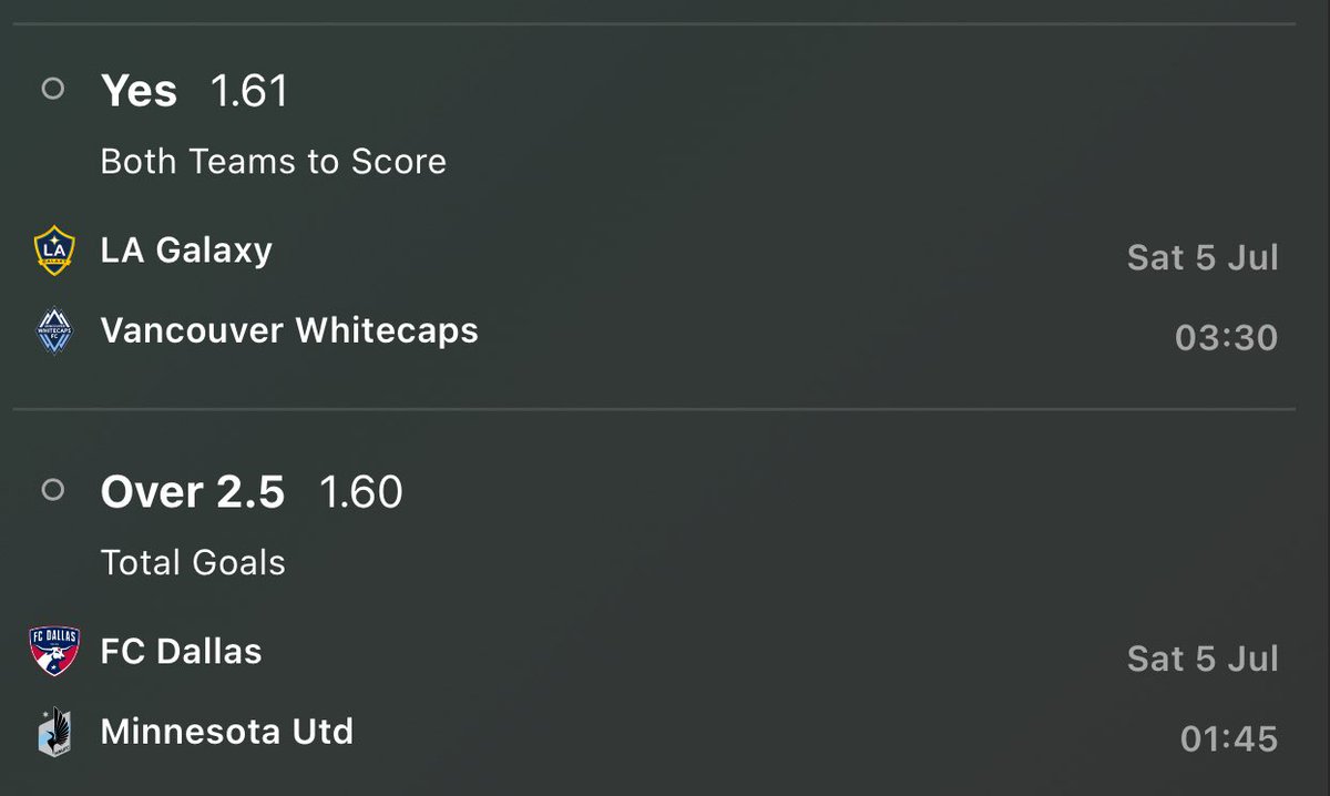 MLS Double🇺🇸⚡️

Drop a ❤️ if you’re on!