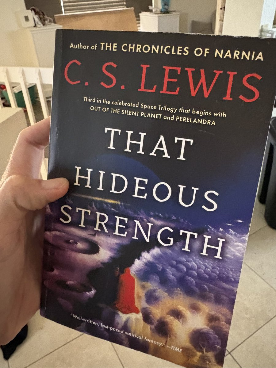 I’ve just concluded the space trilogy and I’m tempted to say that the series peaked with Perelandra. THS was a far different experience. However, I’m going to refrain because I feel like I’m missing a deeper understanding of what Lewis presents in his final act.