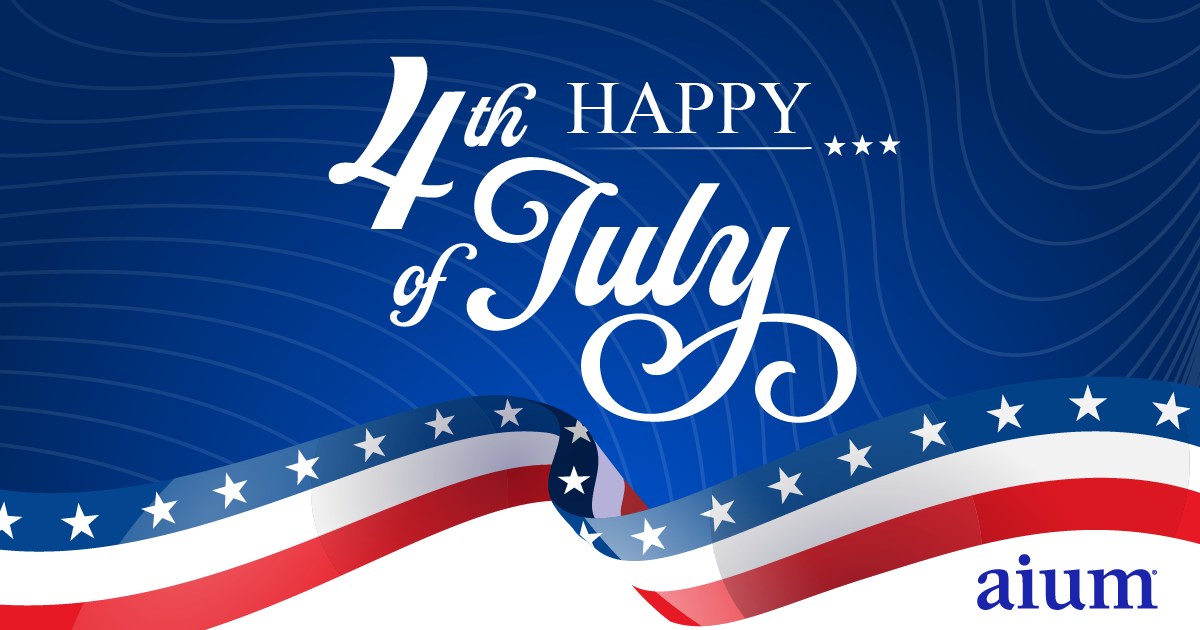 AIUMultrasound's tweet image. Happy Fourth of July from the AIUM!