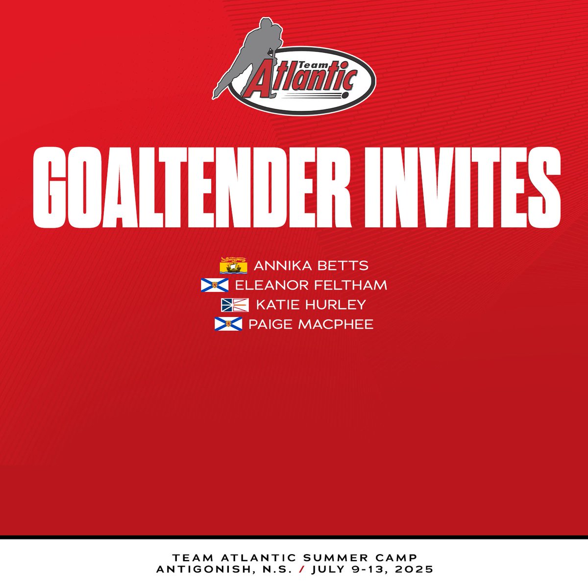 TeamAtlanticU18's tweet image. CAMP ROSTER ANNOUNCED 🌊

We&apos;re proud to announce our 2025 summer camp roster!

Set to take place at St. FX University in Antigonish, N.S., from July 9–13, 2025, 42 of the region&apos;s best will be in attendance.

Good luck, everyone!

@HockeyNB | @HockeyPEI | @HockeyNB | @HockeyNS