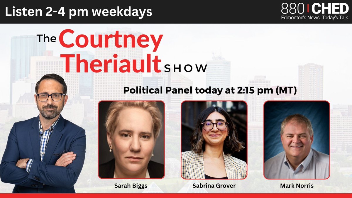Pierre Poilievre’s byelection, Canada–U.S. trade war, Alberta’s provincial police push, and Peter Guthrie’s new PC revival. We’re unpacking it all with our political panel.

Tune in from 2–4 PM on 880 CHED or stream live: 880CHED.com
#abpoli #yeg #UCP #880CHED