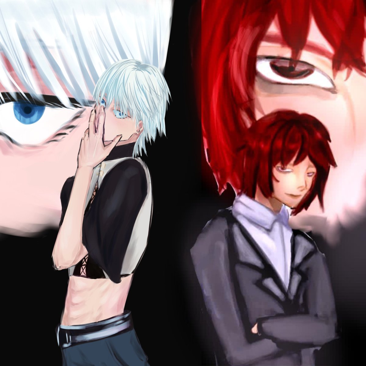 crescentrustOLD's tweet photo. Collab with @proggaheen from Instagram.

left one is the protagonist of my main upcoming manga project.
right one is her oc. I'll post a solo version later.

also I need interactive #artmoots 
tell me if you wanna me be moots in the reply. https://t.co/mKFlAhca4Q