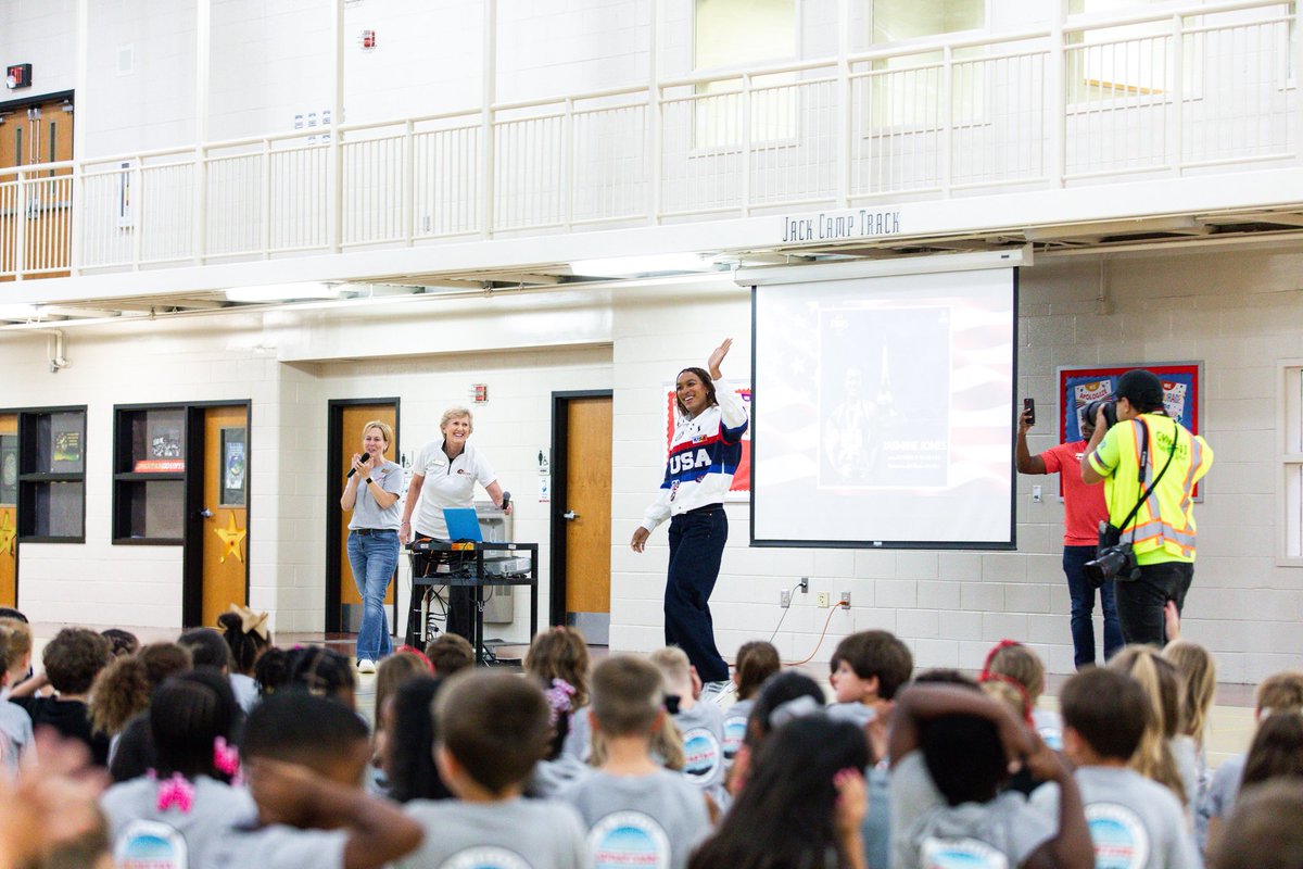 🇺🇸 Happy Fourth of July from GAC Athletics! 🇺🇸

Today we’re celebrating Independence Day with a throwback to last fall, when Olympian and proud Spartan alumna Jasmine Jones (’20) returned to campus after representing Team USA at the 2024 Paris Olympic Games!