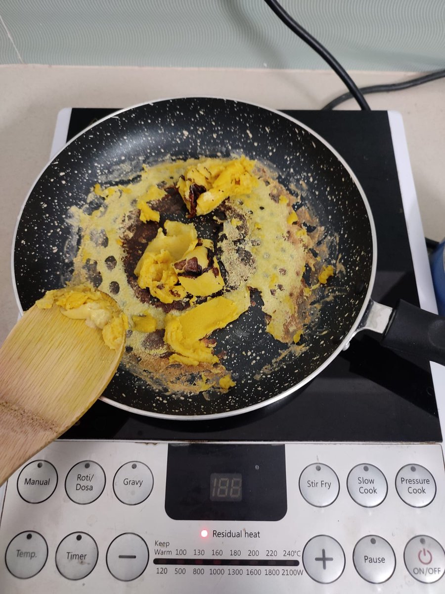 Akashdeep_K15's tweet photo. First &amp; Failed attempt at making besan ka chilla. Chef level: 🔥 https://t.co/KYfD8FhHlI