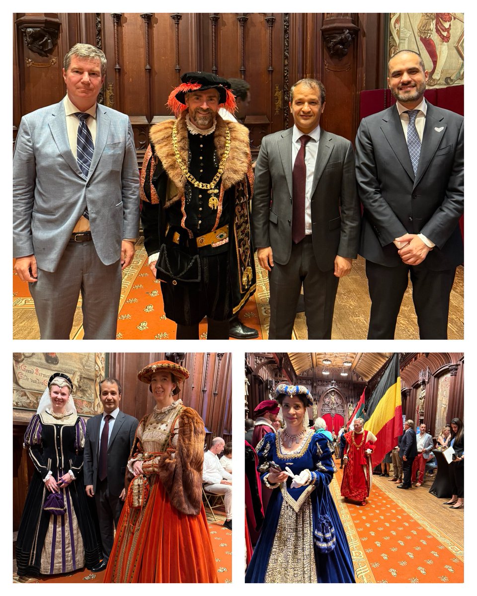 The historic spectacle of the Ommegang 2025 in Brussels. 
The dazzling display of culture &amp; folklore. 

We are proud to have the United Arab Emirates as the featured country this year. 🇦🇪🇰🇼