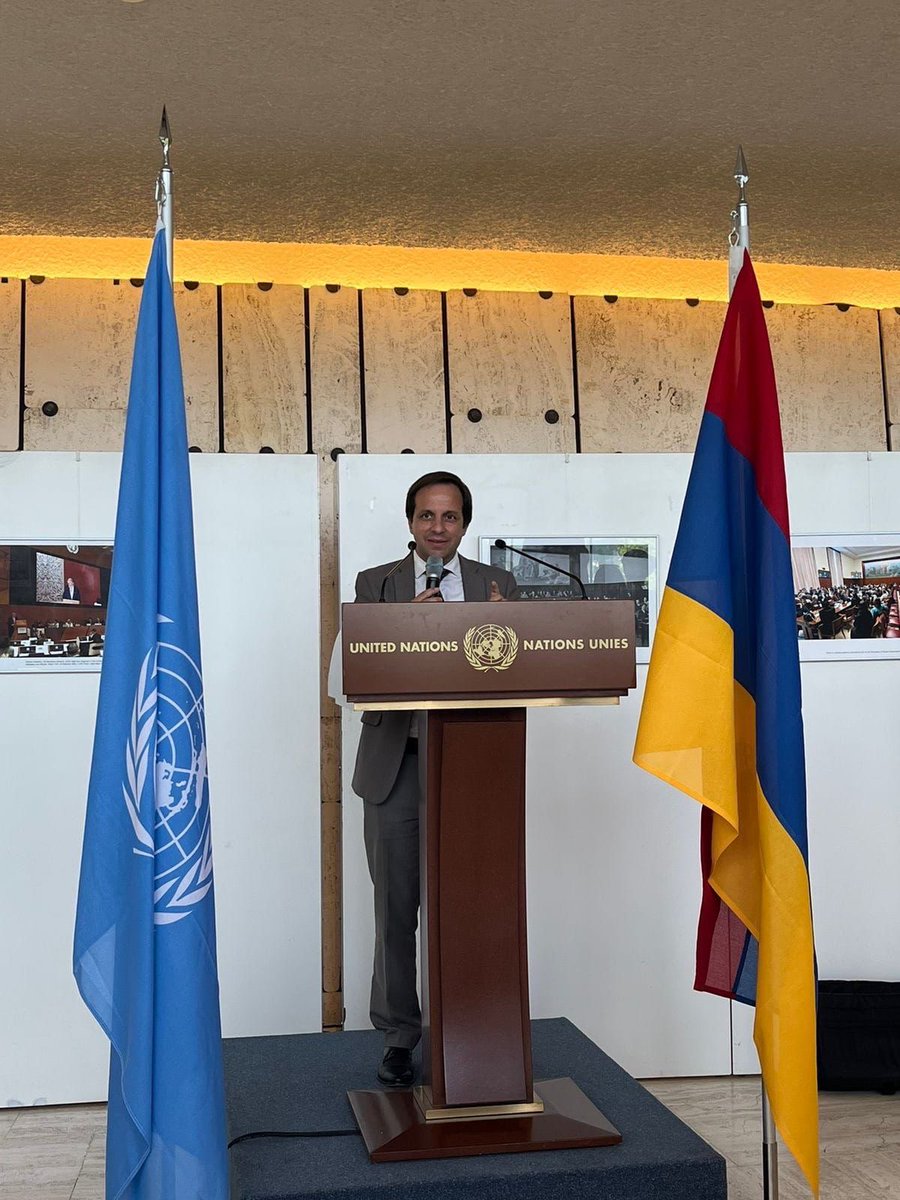 UPEACE's tweet photo. ♟️On #WorldChessDay, 32 diplomats clashed—not with words, but with chess moves—at the iconic Palais des Nations in Geneva. 🌍🕊️

Hosted by 🇦🇲 @Armembsuisse & supported by @swisschessfed, @UNGeneva & @UPEACE, the Diplomatic Rapid Chess Tournament united missions & orgs in a celebration of #CulturalDiplomacy.

🙏 Big thanks to Amb. @PuyanaFernandez for championing peace through chess and to @UNGeneva DG @UN_Valovaya for joining in!

#WorldChessDay #Chess #Geneva #ChessTournament #Diplomacy