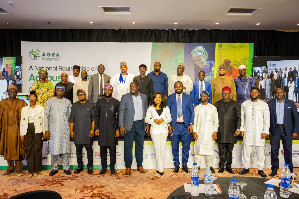 In line with our continued commitment to strengthening and building a more resilient agricultural system, we participated in the National Agricultural Finance and Investment Roundtable hosted by @agra_nigeria, a dynamic convening of public and private sector leaders united by a