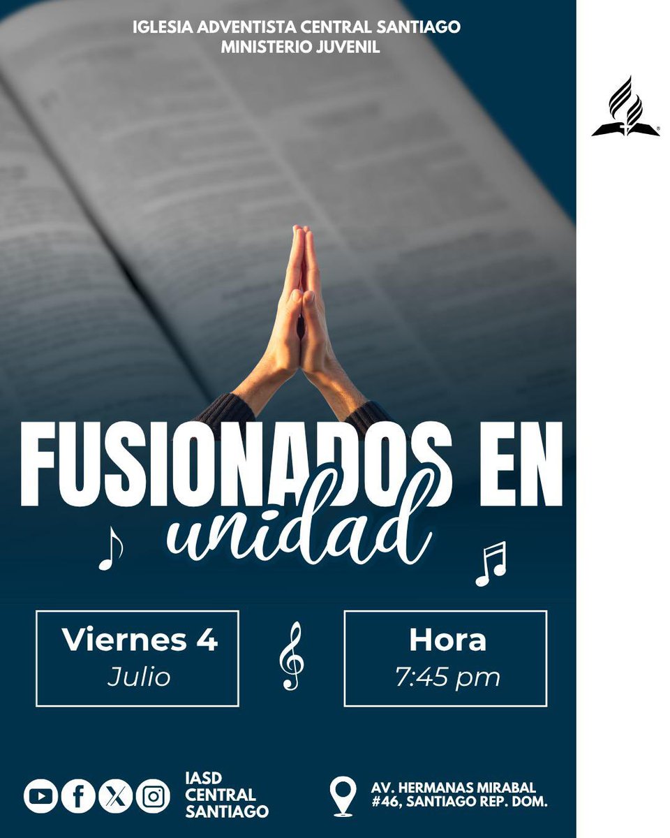 iasdcsrd's tweet photo. Agenda de la semana 🙌 https://t.co/1RpEo03HnD