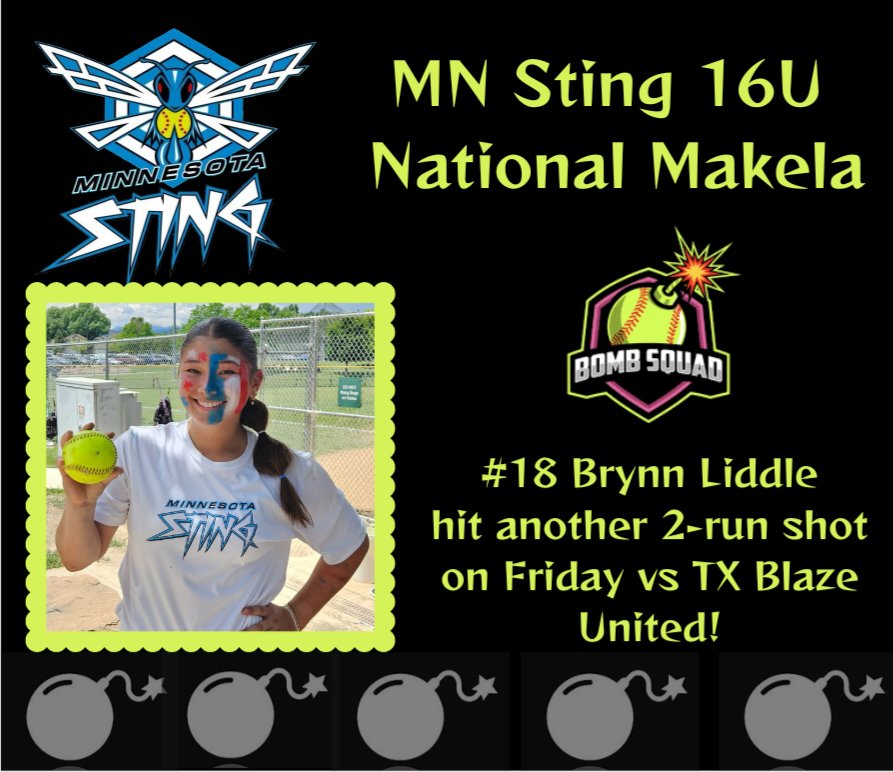 MNSting16uNatl's tweet photo. Another homerun this morning for #18 Brynn Liddle! https://t.co/19dnkmOg48