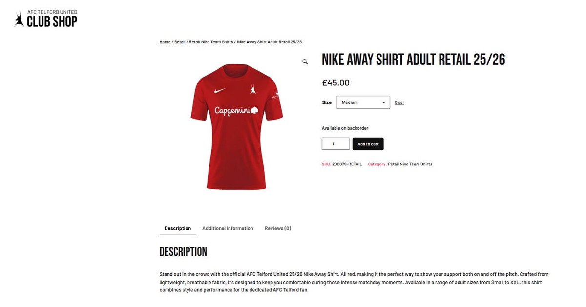 🦌 You can purchase our new shirts for the 25/26 season via telfordunitedshop.co.uk

#WeAreTelford