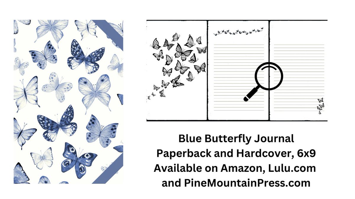 Love butterflies? This enchanting journal has a profusion of butterflies, from the cover to the cute motif on the lined pages. 
📌Available on Amazon here:  a.co/d/61G8Ql1

#butterflies #journal #journaling #writing #gratitude #happiness #wellness #writing