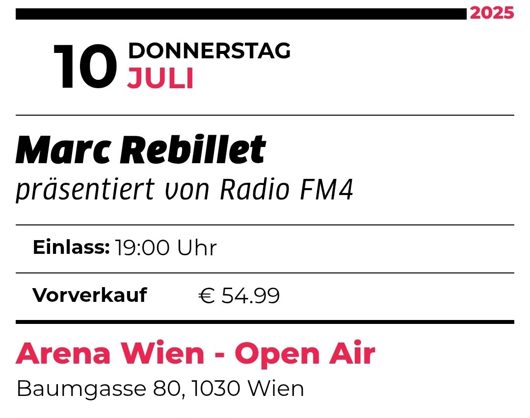 Suche nach einem  Ticket für Marc Rebillet am 10. Juli in Wien. Gerne retweeten.