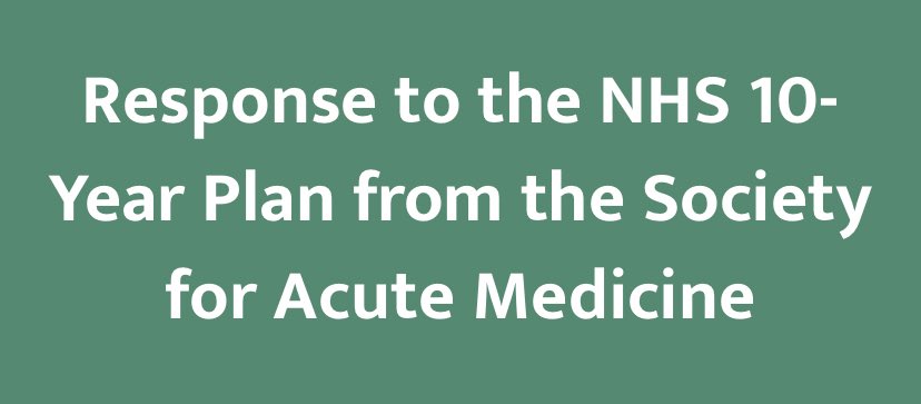 “From an acute medical perspective, there are fundamental gaps between the aspirations of the plan and the lived realities on the ground. Without urgent attention to these realities, the plan risks remaining conceptual rather than deliverable” - see full response via link 👇