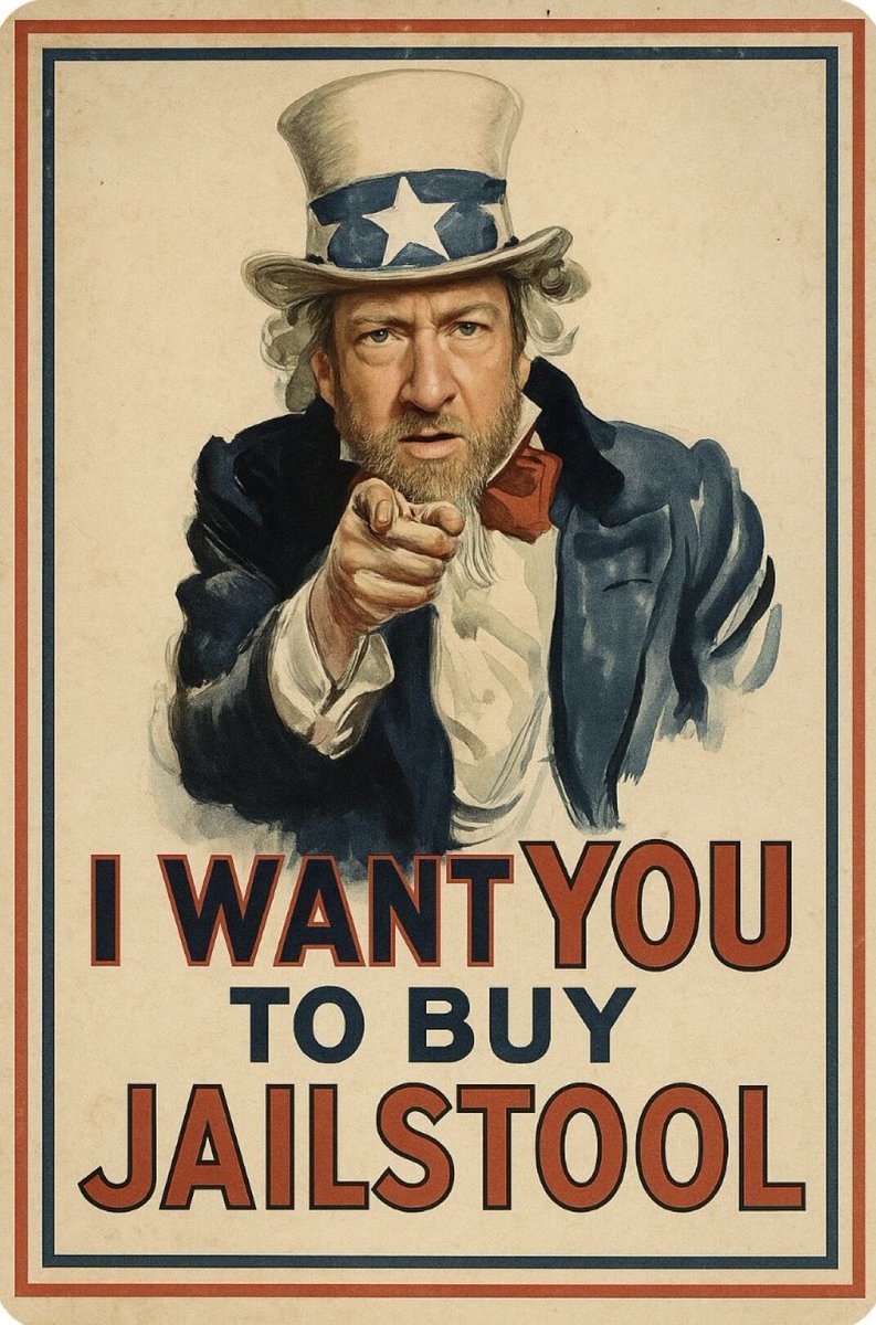 GetJailStool's tweet photo. Uncle Dave has spoken 🗣️ 🔊 
#jailstool #getjailstool #crypto #unclesam #america #buyjailstool https://t.co/LDCismb6LJ