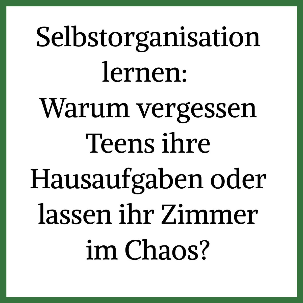 Michael2be79's tweet photo. Selbstorganisation lernen! Warum vergessen Teens ihre Hausaufgaben oder lassen ihr Zimmer im Chaos? 🛑 

Ihr Gehirn lernt noch, sich zu organisieren, weil der Teil für Planung (präfrontaler Kortex) erst wächst. 

Es ist, als hätten sie ein Auto mit Gaspedal, aber schwacher Bremse! 

Tipp: Hilf ihnen mit einfachen Routinen, z. B. einer To-do-Liste auf dem Handy oder einer festen Zeit für Hausaufgaben. Feiere kleine Erfolge, wie ein aufgeräumtes Bett. 

Das motiviert sie, Verantwortung zu übernehmen, ohne Druck. So lernen sie Schritt für Schritt, organisiert zu sein. 

#Entwicklungspsychologie #Teenagerleben #Teenager #Systemisch #Familienleben #Familien #Eltern #Elternundkinder #Jugendliche