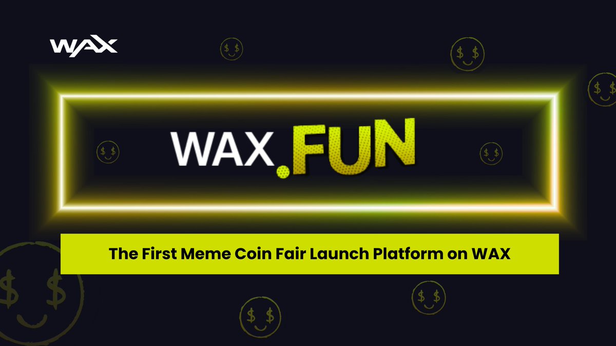 tunedaybabz's tweet image. Most meme coins die as scams.
Wax.fun by @WAX_io changes the game with a fair-launch token creation platform &amp;amp; transparent rules! 

No presales or team allocations, everyone’s on an equal playing field. @waxdotfun #WAXhub