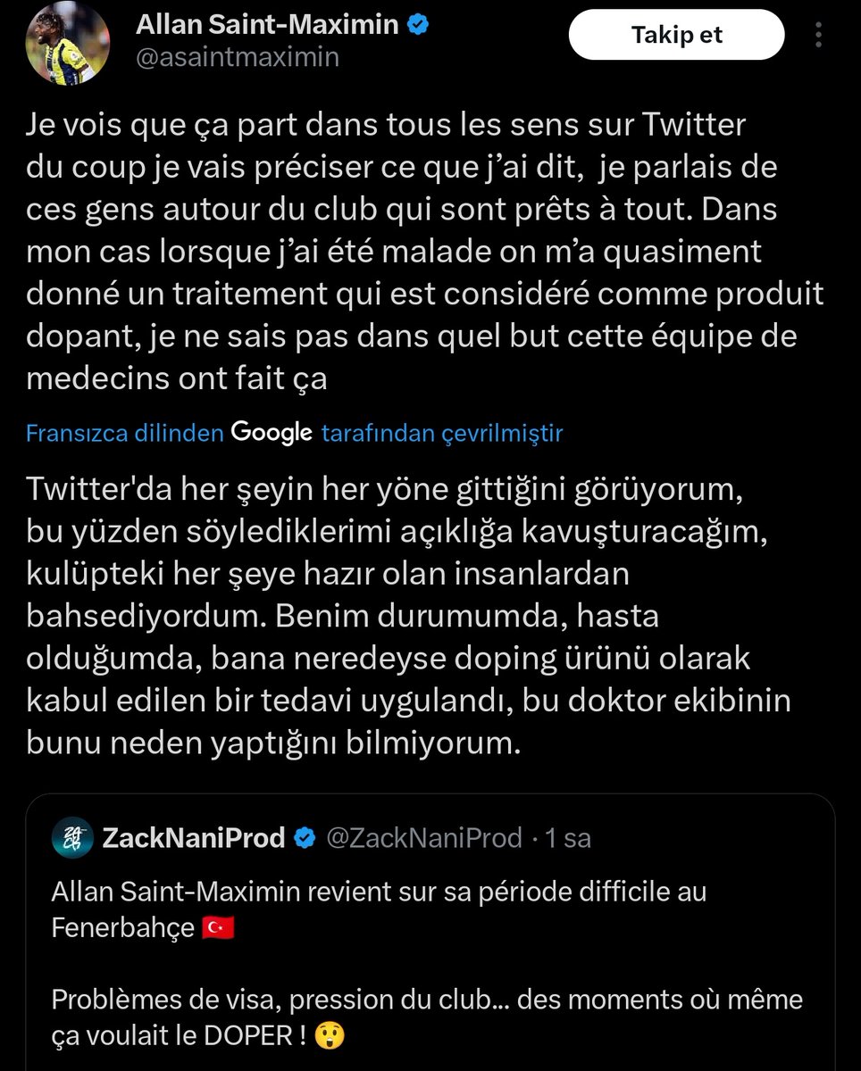 AmkSporGazetes's tweet photo. Hala reddeden insanlar var. Adam açıkça doping ile ilgili twit attı aw daha ne istiyorsunuz https://t.co/yiTKQ22E81