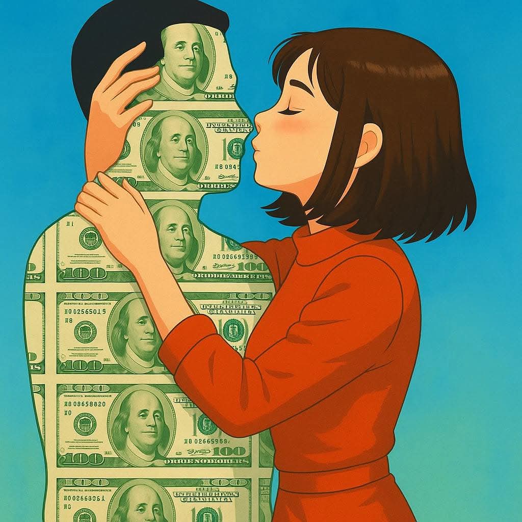 Dear son, if you seduce your woman with money, she will leave you the moment she meets someone with more than yours.