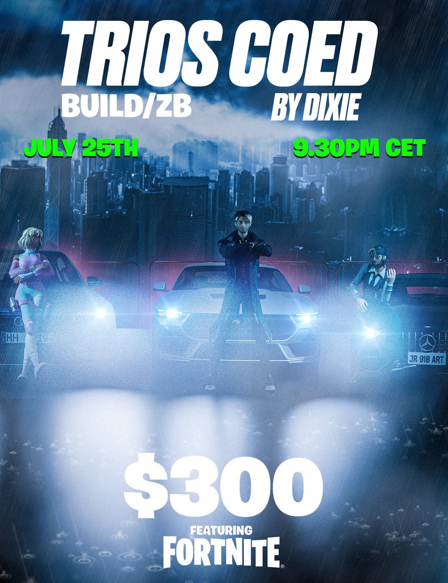 Dixie ๐ฅ (@dixiefn__) on Twitter photo ๐ $300 TRIO CO-ED CUP ๐
๐๏ธ : July 25th, 9:30pm CET
๐ฐ : $300
๐ธ : 4 GAMES EU - BUILD/ZB
๐ค : 2 GIRLS / 1 GUY
TO BE CONSIDERED:
- Follow <a href="/Dixiefn__/">Dixie ๐ฅ</a>
- ๐ฉท + โป๏ธ
- Reply with your TRIO below
(Date too late because iโm gonna host other scrims/cups before going on holiday) ๐ $300 TRIO CO-ED CUP ๐
๐๏ธ : July 25th, 9:30pm CET
๐ฐ : $300
๐ธ : 4 GAMES EU - BUILD/ZB
๐ค : 2 GIRLS / 1 GUY
TO BE CONSIDERED:
- Follow <a href="/Dixiefn__/">Dixie ๐ฅ</a>
- ๐ฉท + โป๏ธ
- Reply with your TRIO below
(Date too late because iโm gonna host other scrims/cups before going on holiday)