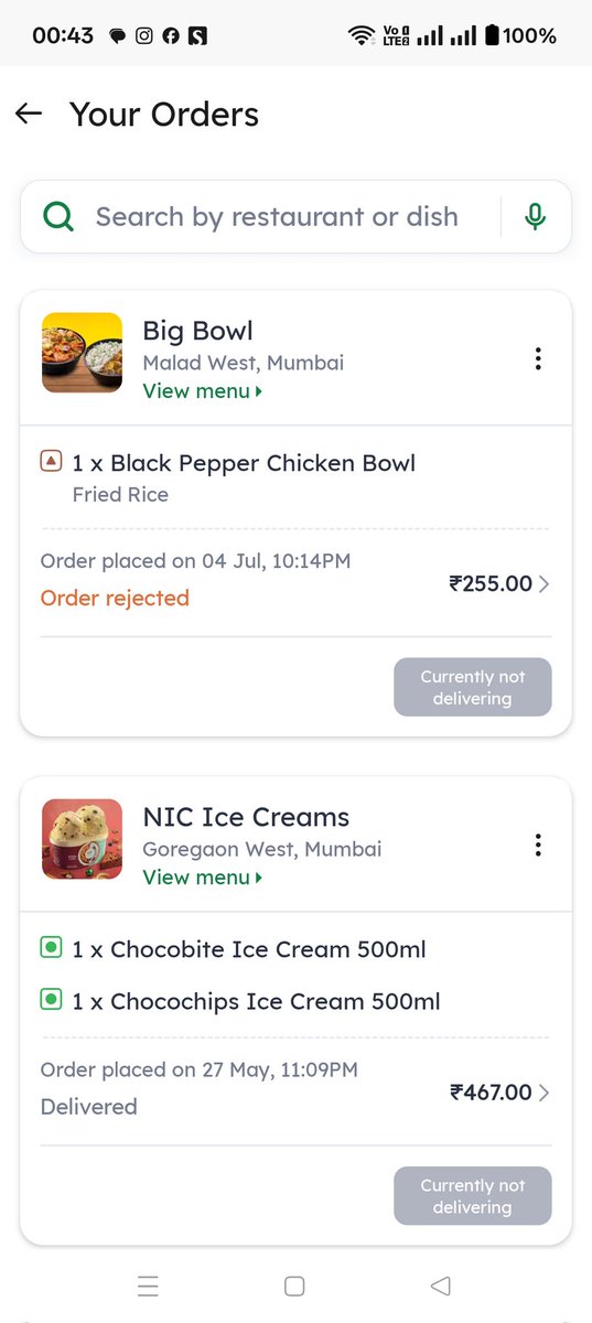 AAVSstudio's tweet photo. Such a pathetic service.after making me starve for 2 hours u cancel d order without reason, u say delivery in 45 minutes Nd I order at 10 pm and 12 pm after waiting n starving for 2 hours u say order is cancelled n sorry, how does your sorry helps me, I cannot even order so late https://t.co/BU1kQMNZN6