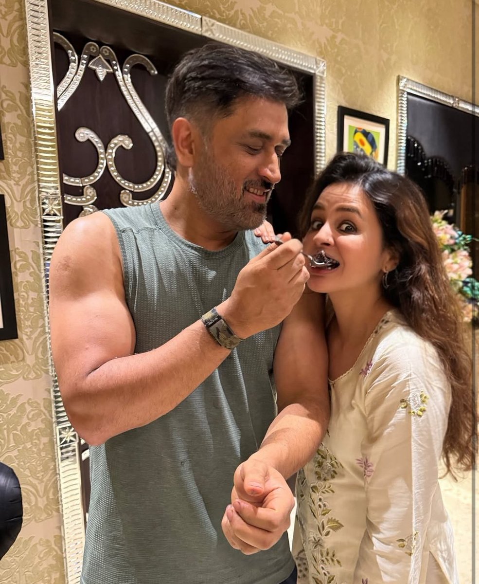 MS Dhoni ❤️‍🔥 and Sakshi 💕 celebrate 16 years of togetherness today 🎉💍