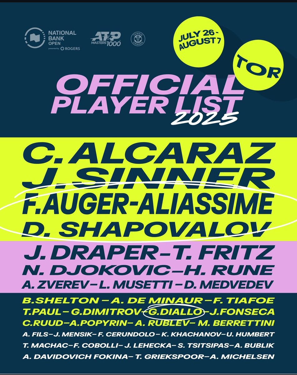 filsupdates's tweet image. Arthur Fils seems into Toronto Open (26 July- 6 August)
The french player will defend the 32finals
Can’t wait his comeback on court!!🌟