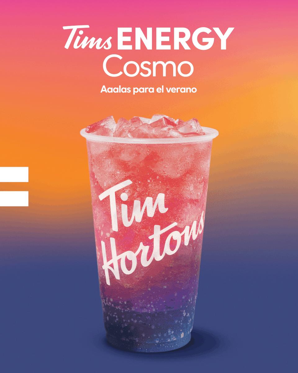 Todo lo bueno del verano cabe en un Tims Energy Cosmo 🍑⚡️