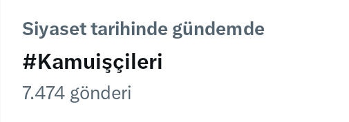 🗣️ #Kamuişçileri adına,
Twitter'da bugün şöyle bir gündem oluştu, #işçihakkınıistiyor dedik, Kçp Teklifinizi , Kamu Çerçeve Protokolü 'n de eksiksiz istiyoruz dedik,

Duyanlar,
Okuyanlar,
Görenler,

Duymayanlara,
Okumayanlara,
Görmeyenlere,

Duyursun,
Okutsun,
Göstersin.!
👏👏