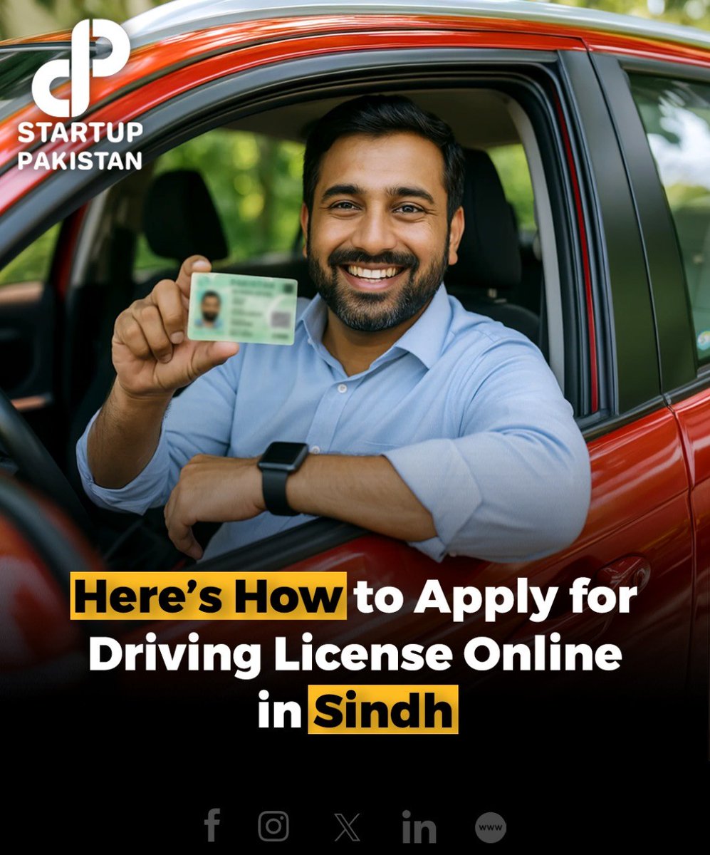 PakStartup's tweet image. Here’s How to Get Online Learner Driving License in Sindh.

Read More: startuppakistan.com.pk/heres-how-to-g…

#SindhDrivingLicense #OnlineLicense #LearnerPermit #DrivingInSindh #DigitalPakistan
