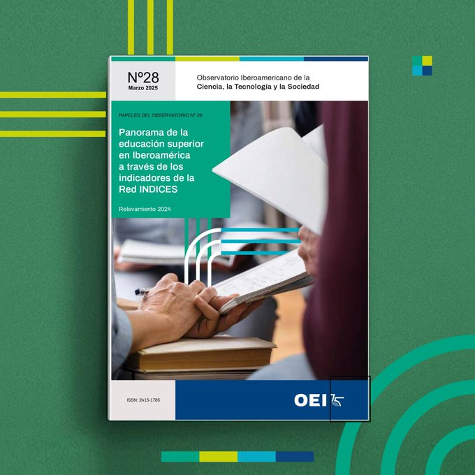 OEI Ecuador (@oeiecuador) on Twitter photo El <a href="/ObservatorioCTS/">Observatorio CTS</a> presenta el “Panorama de la educación superior en Iberoamérica a través de los indicadores de la Red INDICES – Relevamiento 2024”.
📊 Un análisis de la evolución entre 2013 y 2022 basado en datos oficiales de toda la región.
🔗 Conoce más aquí:⬇️ El <a href="/ObservatorioCTS/">Observatorio CTS</a> presenta el “Panorama de la educación superior en Iberoamérica a través de los indicadores de la Red INDICES – Relevamiento 2024”.
📊 Un análisis de la evolución entre 2013 y 2022 basado en datos oficiales de toda la región.
🔗 Conoce más aquí:⬇️