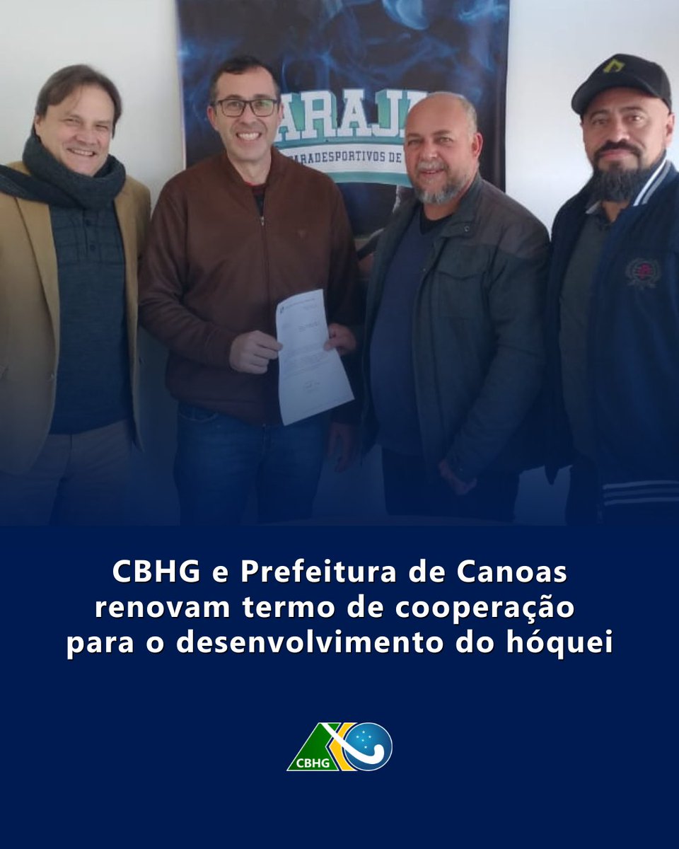 Ótimas notícias para o hóquei em Canoas! 🏑
A CBHG e a Prefeitura de Canoas (RS), oficializaram nesta sexta-feira (4) a renovação do termo de cooperação que garante o desenvolvimento do hóquei na cidade.

Leia a matéria completa no site: hoqueisobregrama.com.br.