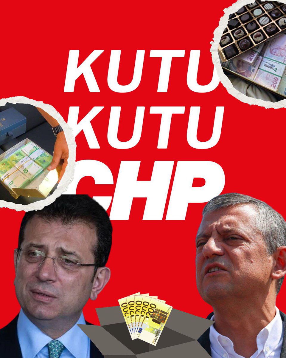 CHP’nin son icraatı…
Yaptıkları kutuya koyduğun çikolata ,
Euro'ya dönüşüyor..
#KutuKutuCHP